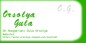 orsolya gula business card